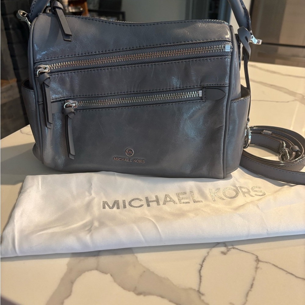 Michael Kors Gray Satchel with Classic Silhouette